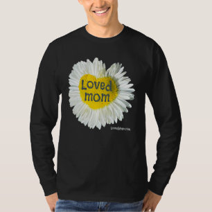 Camiseta Madre querida Corazón Daisy Flor del Día de la Mad