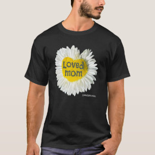 Camiseta Madre querida Corazón Daisy Flor del Día de la Mad