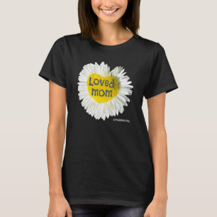 Camiseta Madre querida Corazón Daisy Flor del Día de la Mad