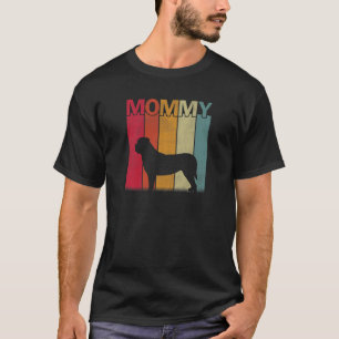 Camiseta Madre Retro Gráfico De Perro De Mastiff Con Molest