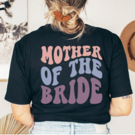 Camiseta Madre retro personalizado de la fiesta de la boda