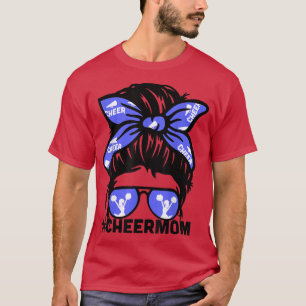 Camiseta Madre Salud Mamá Azul Megaphone Cheerled Mamá