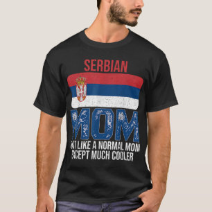Camiseta Madre serbia vieja diseña el día de su madre