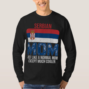 Camiseta Madre serbia vieja diseña el día de su madre