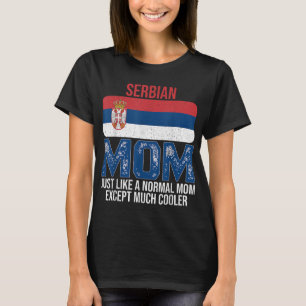 Camiseta Madre serbia vieja diseña el día de su madre