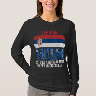 Camiseta Madre serbia vieja diseña el día de su madre