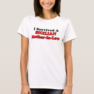 Camiseta Madre Siciliana Sobrevivida En Derecho