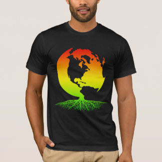 Camiseta Madre tierra con las raíces de Rasta