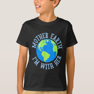Camiseta Madre Tierra, estoy con su protección ambiental
