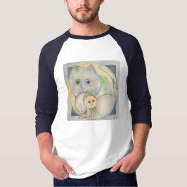 Camiseta Madre Tierra y gato lunar