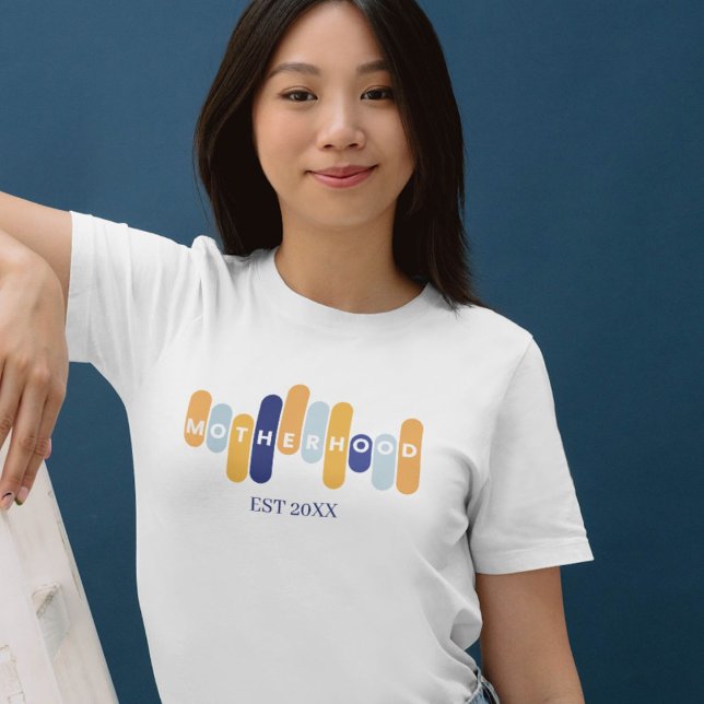 Camiseta Madre tipografía por primera vez mamá (Subido por el creador)