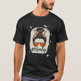 Camiseta Madre Vida Baloncesto Bleached S Básketball Madre