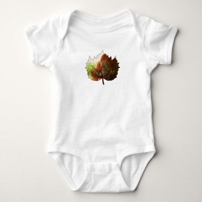 Camiseta Madre Y Bebé De Orangután (Anverso)