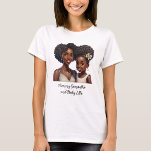 Camiseta Madre y hija negras personalizadas (11)