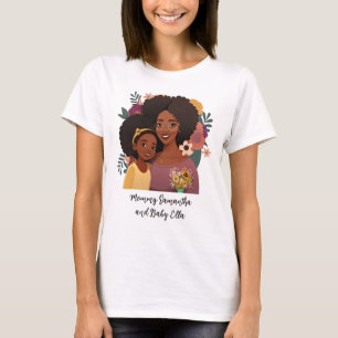 Camiseta Madre y hija negras personalizadas (14)