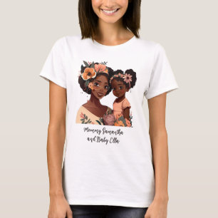 Camiseta Madre y hija negras personalizadas (16)