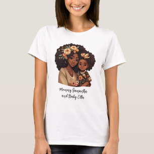 Camiseta Madre y hija negras personalizadas (19)