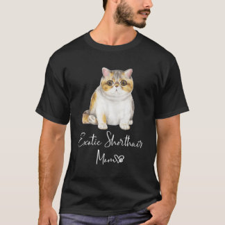 Camiseta Madre y madre exótica de Shorthair