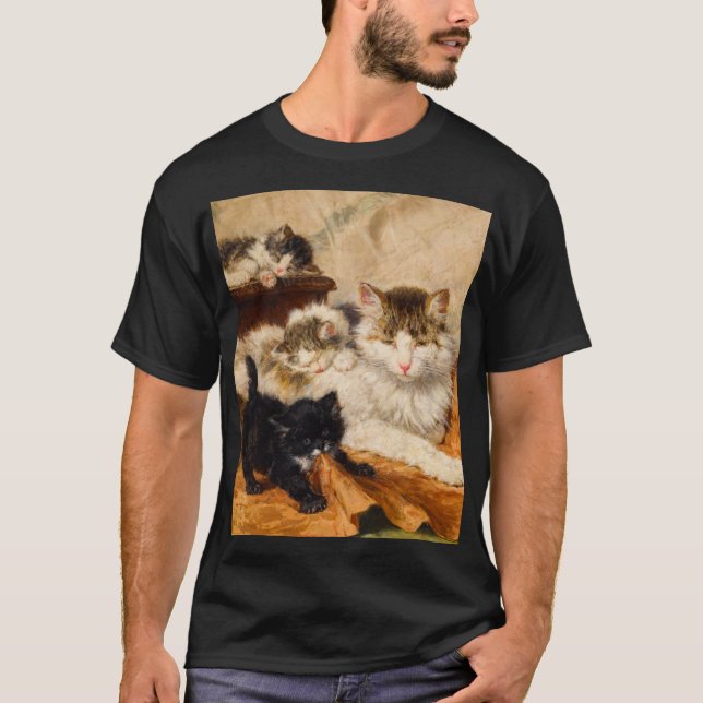 Camiseta Madre y sus gatitos (Anverso)