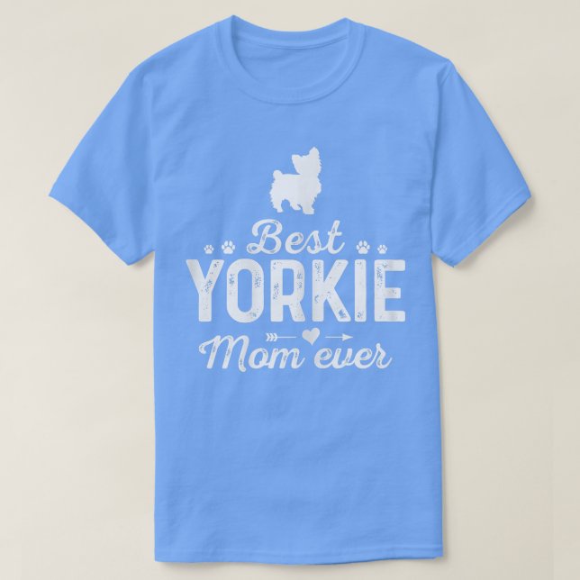 Camiseta Madre Yorkie Mamá ñame Perro gracioso mamá Mejor M (Diseño del anverso)