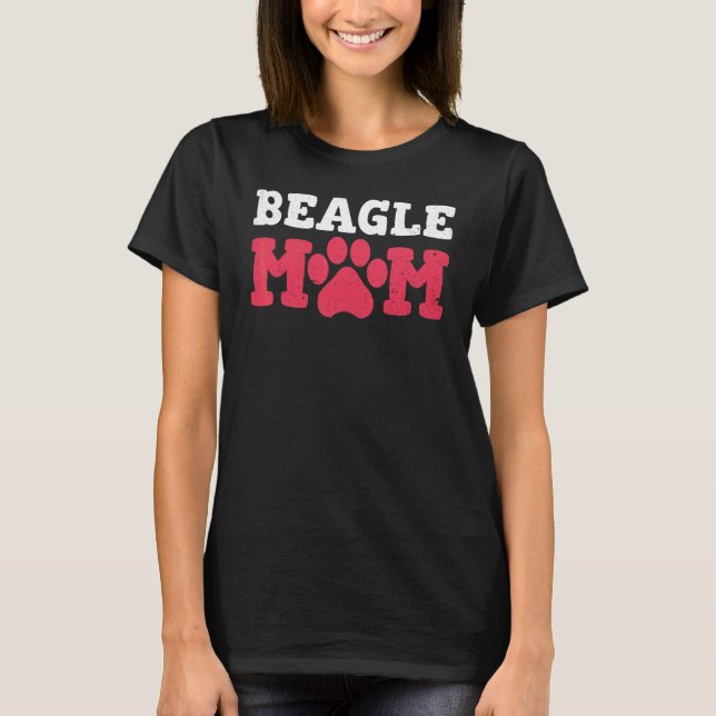 Camiseta Madres adorables de Beagle Perro Beagle Propietari (Anverso)