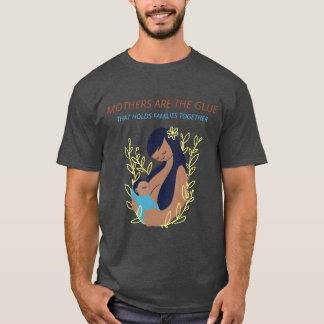 Camiseta Madres Arehe Gluehat sostiene regalo para familias