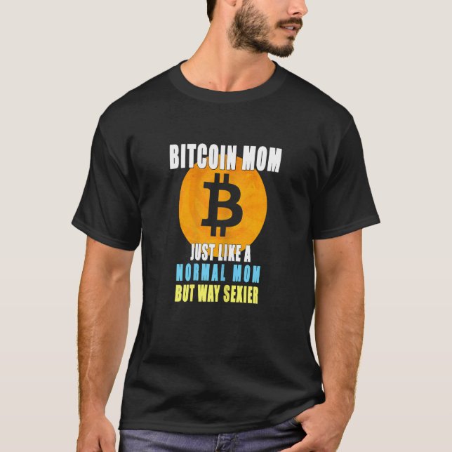 Camiseta Madres Bitcoin Mom Crypto (Anverso)
