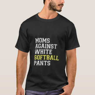 Camiseta Madres contra madres de baloncesto blancas