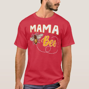 Camiseta Madres de la familia Mama Bee con Beekeeper Mom