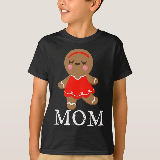 Camiseta Madres de pan de jengibre Navidades coincidiendo c (Anverso)