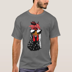 Camiseta Madres de pollo Mamá Bandana Gafas de sol Vida de