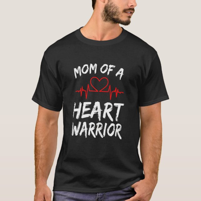 Camiseta Madres De Un Guerrero Del Corazón Con Enfermedades (Anverso)