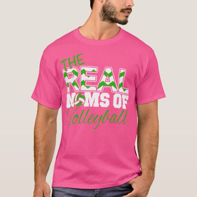 Camiseta Madres De Voleibol Verdaderas (Anverso)