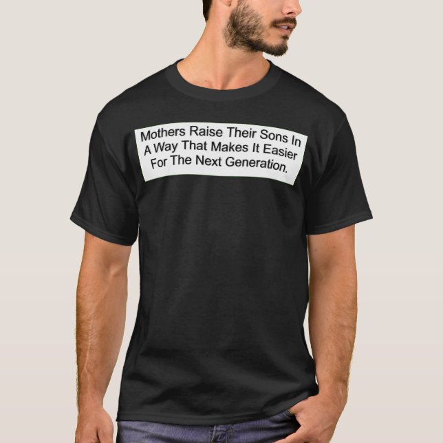 Camiseta Madres elevan hijos retro (Anverso)