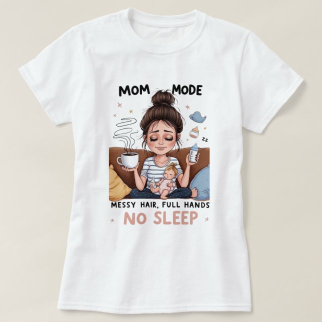 Camiseta Madres en modo 2 (Diseño del anverso)