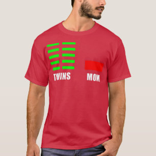 Camiseta Madres gemelas embarazadas Invitación de género