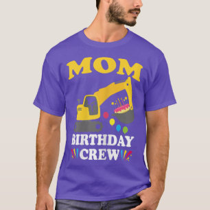 Camiseta Madres Mamá Cumpleaños Equipo de Construcción Cami