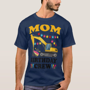 Camiseta Madres Mamá Cumpleaños Equipo de Construcción Cami