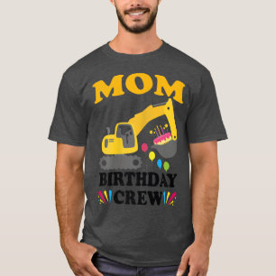 Camiseta Madres Mamá Cumpleaños Equipo de Construcción Cami