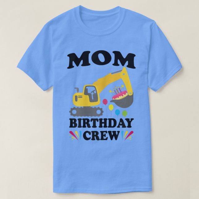 Camiseta Madres Mamá Cumpleaños Equipo de Construcción Cami (Diseño del anverso)