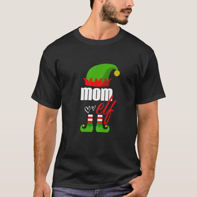 Camiseta Madres Mayores Mamá Navidades Vestimenta Familia E (Anverso)