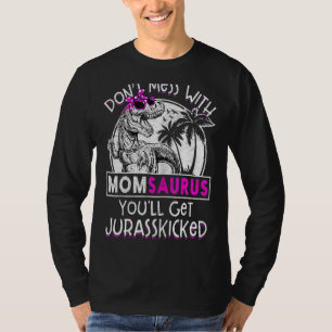 Camiseta Madres Momsaurus Dinosaur Rex Madres de Giro D