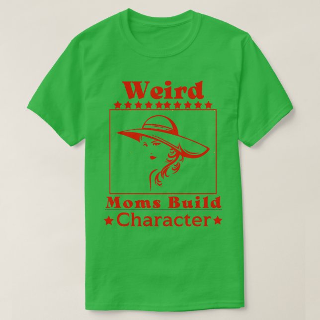 Camiseta Madres raras construyen personaje Groovy Divertida (Diseño del anverso)