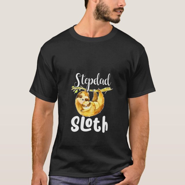 Camiseta Madres Stepdad Sloth Matando a la Familia Cute Mad (Anverso)