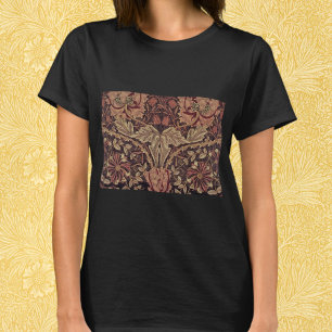 Camiseta Madreselva de William Morris, arte de flores de ja