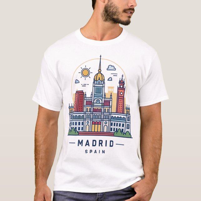 CAMISETA MADRID, ESPAÑA (Anverso)