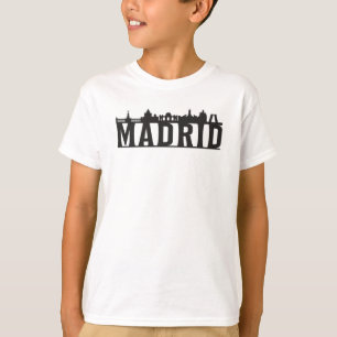 Camiseta Madrid España City Skyline Cityscape Trip Gift Ide