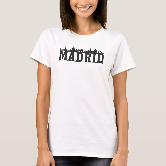 Camiseta Madrid España City Skyline Cityscape Trip Gift Ide (Anverso)