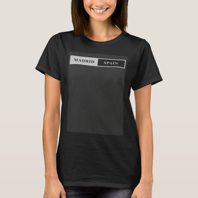Camiseta Madrid España doble bloque (Anverso)