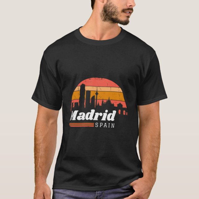 Camiseta Madrid España España Vacaciones (Anverso)